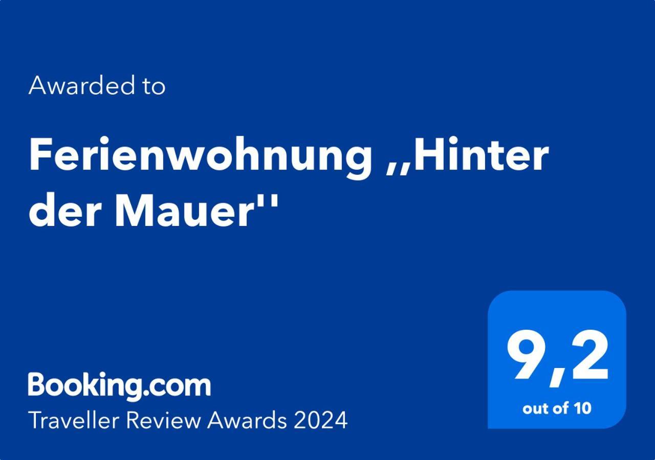 Ferienwohnung ,,Hinter Der Mauer" Hildburghausen Eksteriør billede